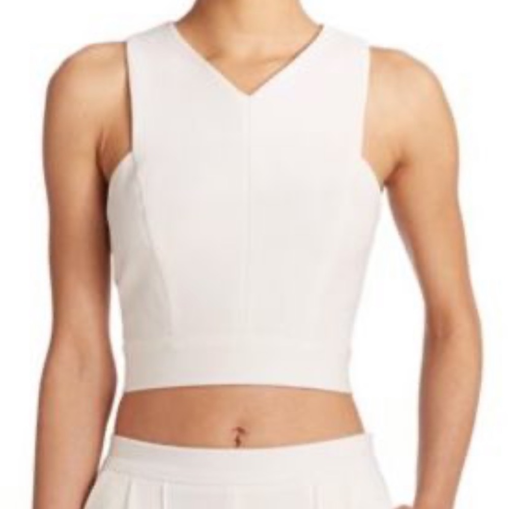 Allen Schwartz ABS cross back crop top
